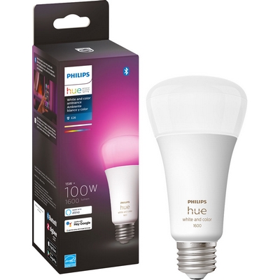 Philips Hue White & Color Ambiance 100W A21 LED Smart Bulb